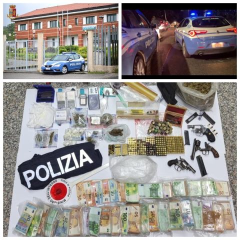 Armi, droga, e oltre 200 mila euro sequestrati a Gerocarne: due arresti