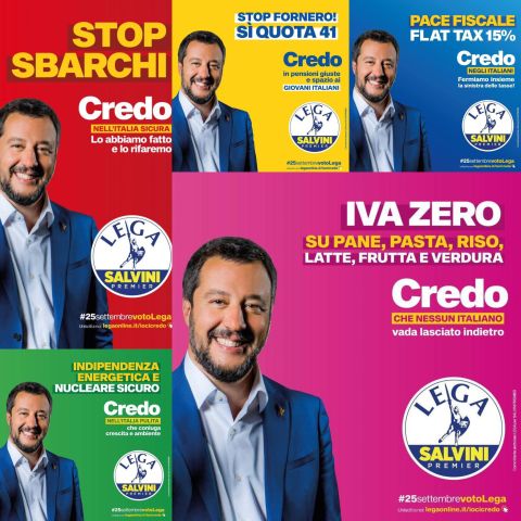 Salvini in Calabria "Per lanciare i temi del progetto Lega e sostenere concretamente la crescita"