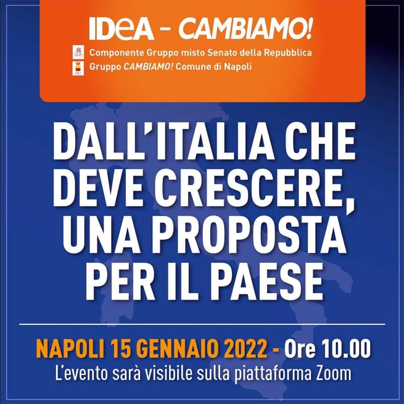 Francesco De Nisi guiderà la delegazione calabrese all’iniziativa di Idea-Cambiamo in programma domani a Napoli