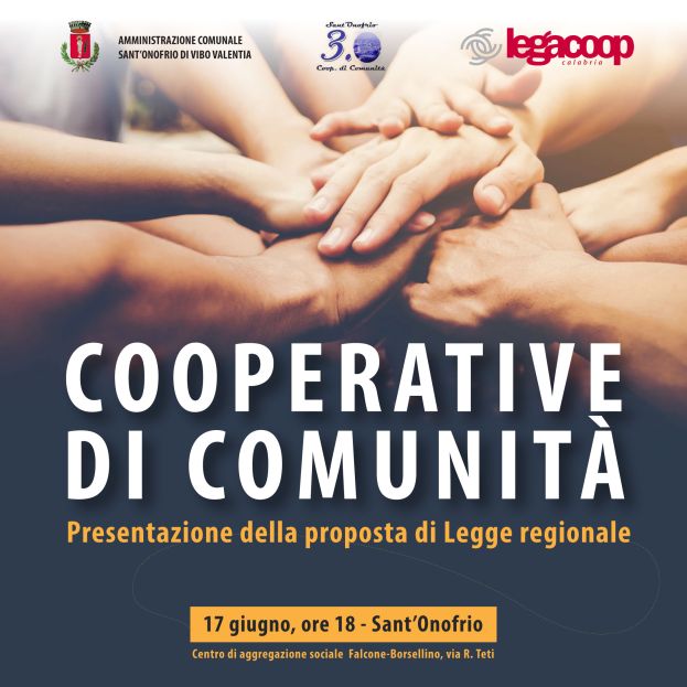 Sant’Onofrio, Lo Schiavo presenta la proposta di legge sulle Cooperative di comunità
