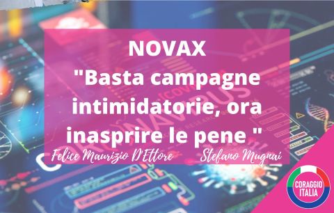 No vax, Coraggio Italia: “Basta campagne intimidatorie, ora inasprire le pene”