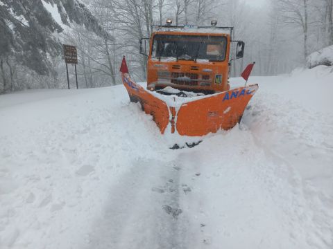 Emergenza neve nelle Serre, squadre Anas soccorrono operai intrappolati a Nardodipace